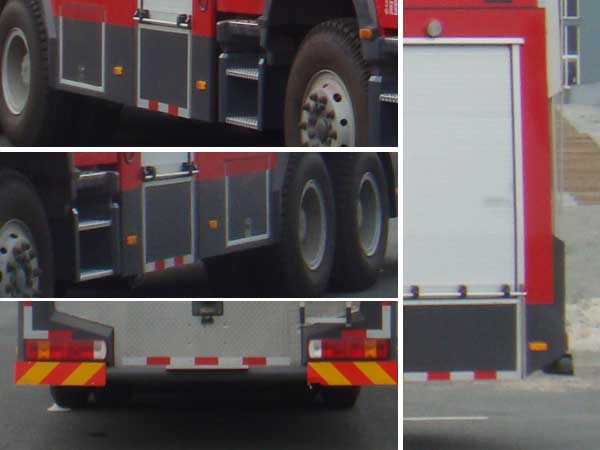 斯太爾後雙橋水罐消防車
